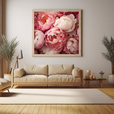 Tableau Pivoines Mélangées